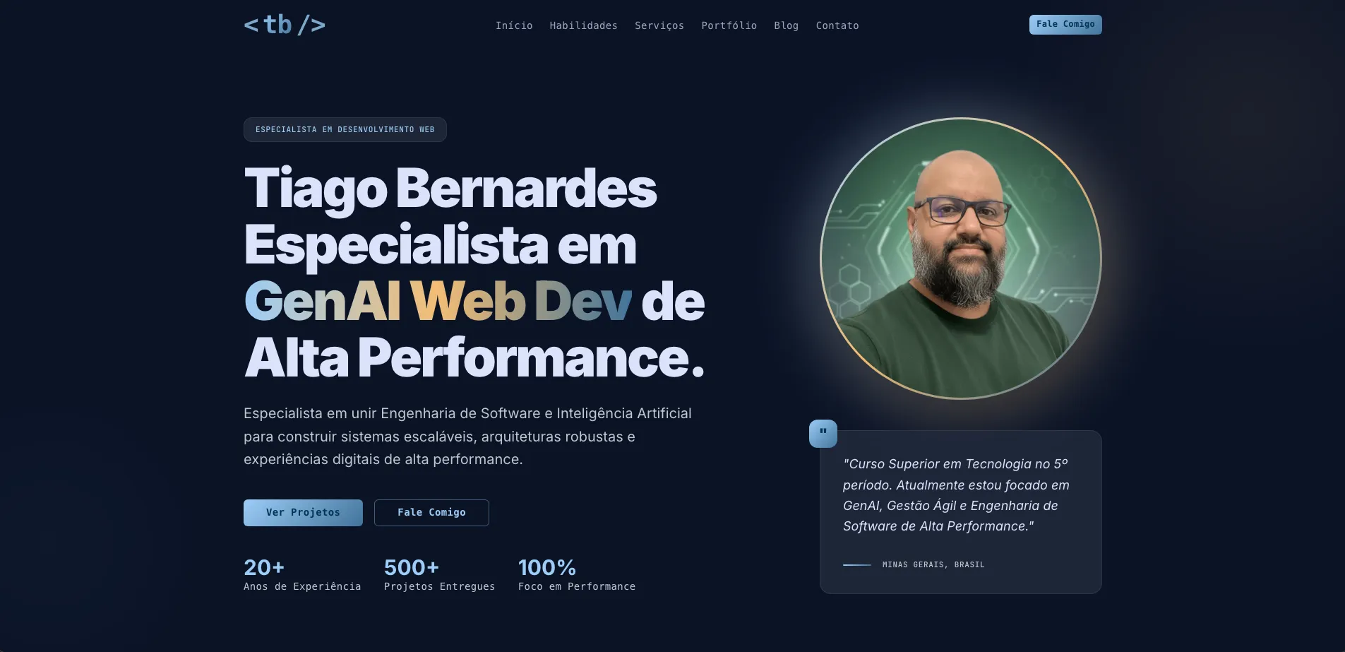 Portfolio Tiago Bernardes 2026
